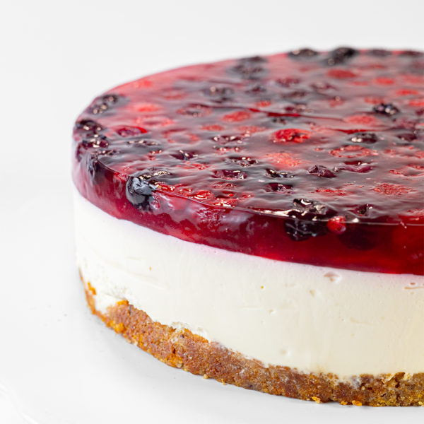 Cheesecake de berries sin azucar