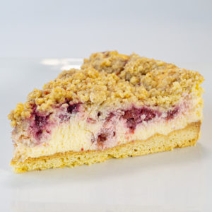 Cheesecake streusel de frambuesa