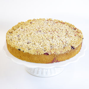 Streusel de frambuesa