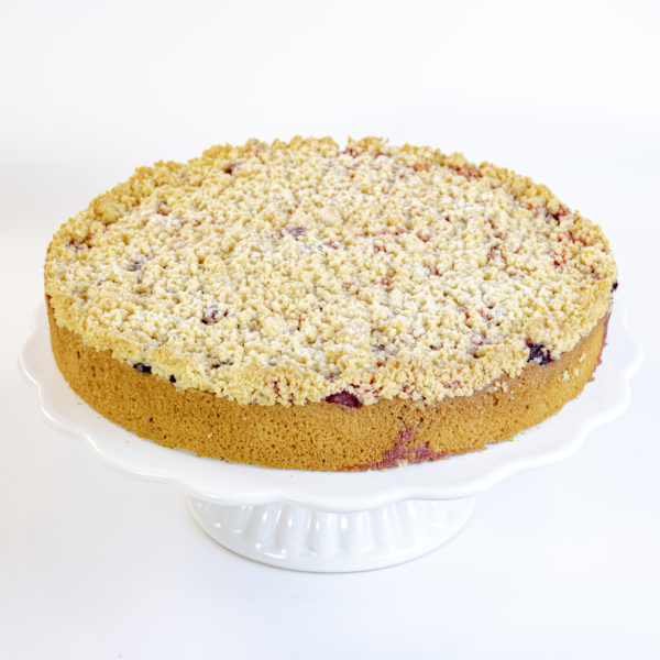 Streusel de frambuesa