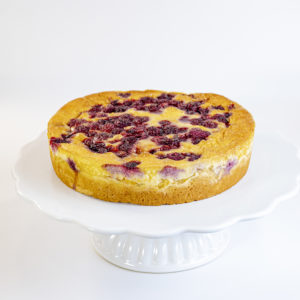 Kuchen de frambuesa sin azucar