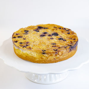 Kuchen de durazno arandano sin azucar